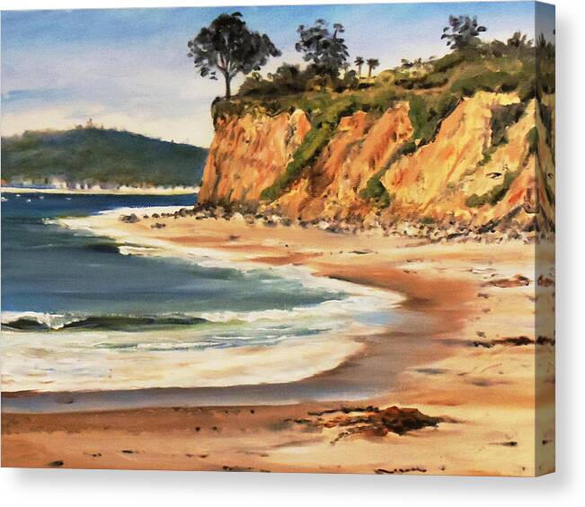 Butterfly Beach Canvas Print featuring the painting Butterfly Beach West by Jeffrey Campbell