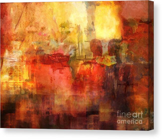 Come Together Canvas Print featuring the painting Come Together by Lutz Baar
