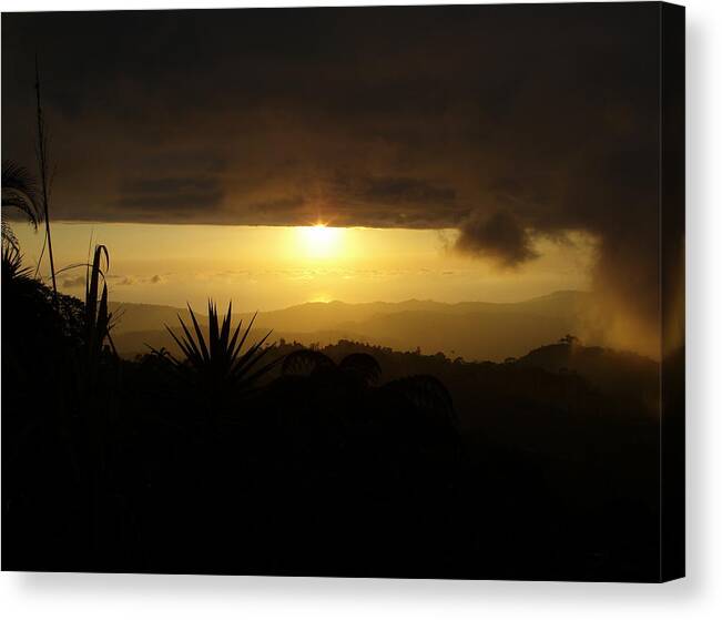 Sunsets Canvas Print featuring the photograph Summer Sun by Gregory Young
