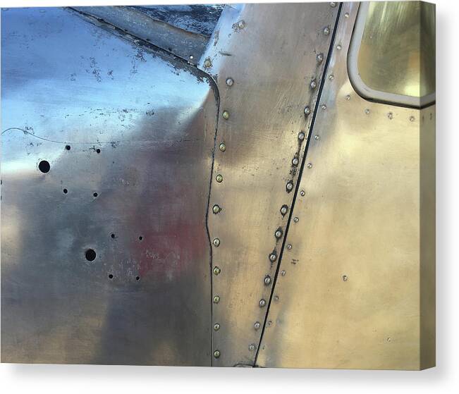 Abstract Canvas Print featuring the photograph Tucumcari Fuselage by Matt Cegelis