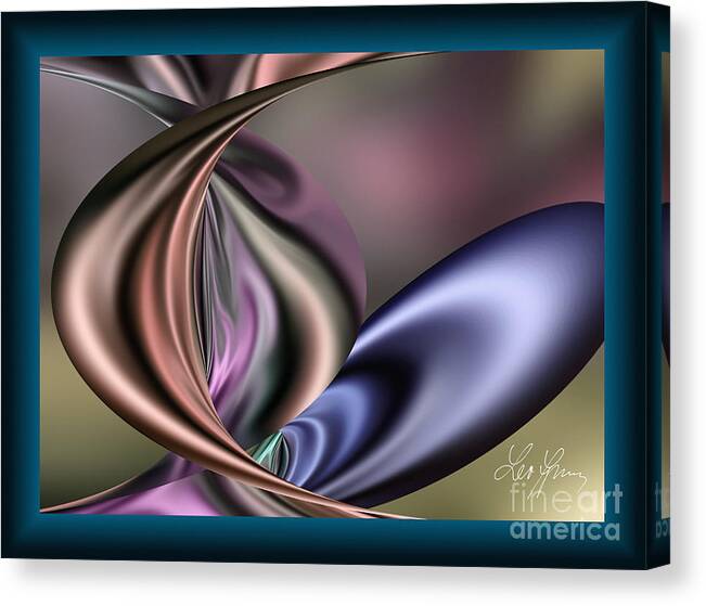 Love Canvas Print featuring the digital art Love Has Shape And Colors by Leo Symon