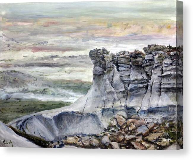 Petrified Forest Canvas Print featuring the painting Something New by William Brody