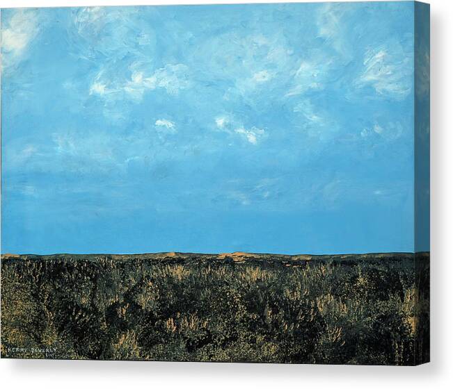 Blue Canvas Print featuring the painting Blue Norther by Kerry Beverly
