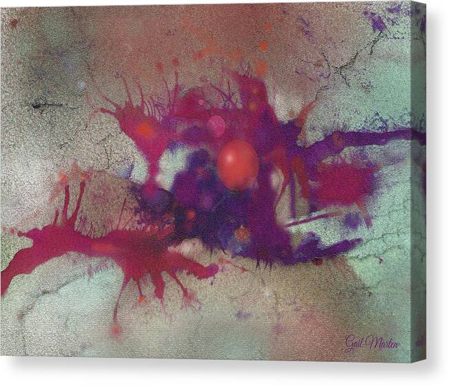 Abstract Canvas Print featuring the painting Impulse by Gail Marten
