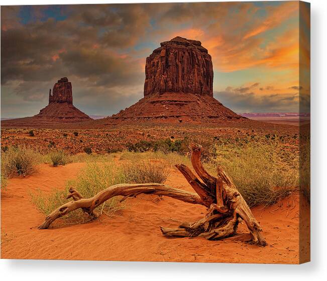 Monument Canvas Print featuring the photograph Monument Valley by Thomas Hall