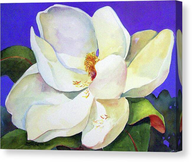 Magnolia Canvas Print featuring the painting Sweet Magnolia by Sue Kemp