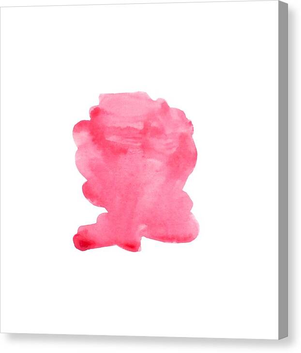 Abstract Canvas Print featuring the painting Pink by Cortney Herron