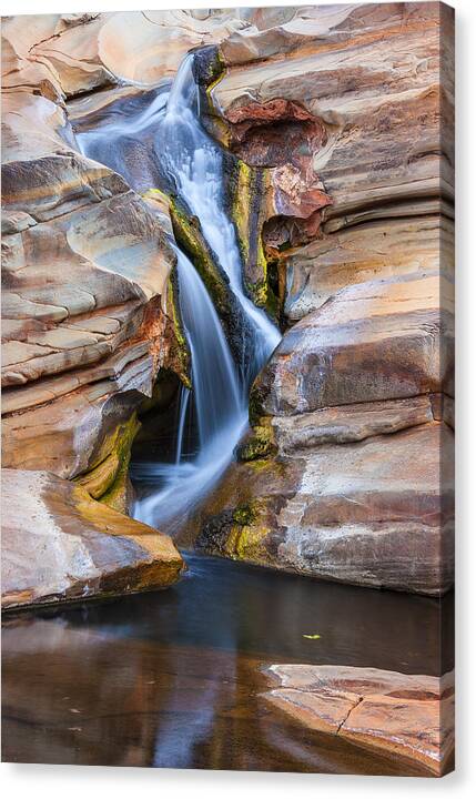Waterfall Canvas Print featuring the photograph Abstract Waterfall by Rick Drent