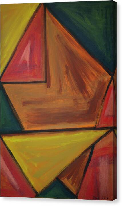 Spirit Canvas Print featuring the painting Origami 2012 by Drea Jensen