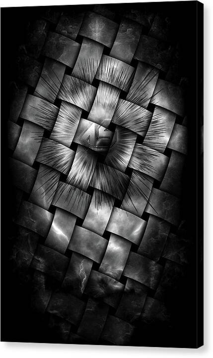 A-synchronous Canvas Print featuring the digital art A-Synchronous Ethereal Clouds Weave by Rolando Burbon