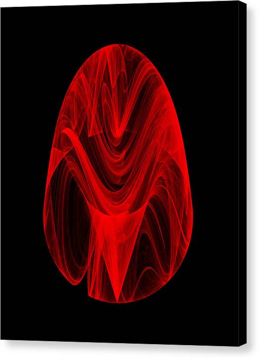 Strange Attractors Canvas Print featuring the digital art Untitled #1 by Robert Krawczyk