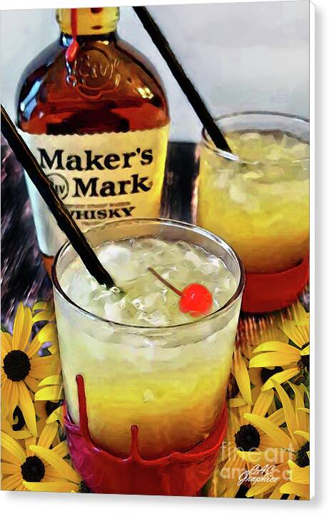 Black-Eyed Susan Cocktail by CAC Graphics