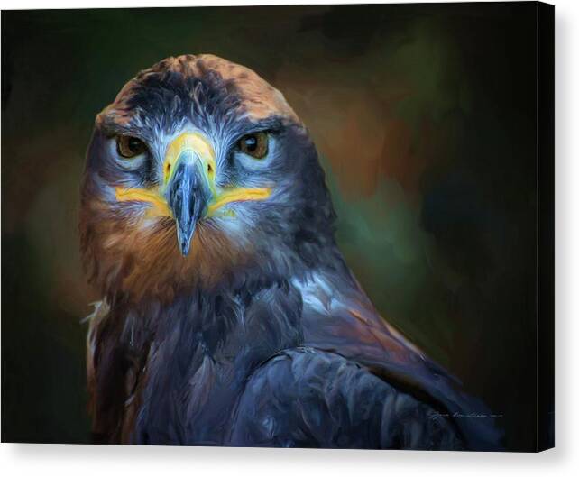 Wild Canvas Print featuring the digital art Birds - Lord of sky by Sipo Liimatainen