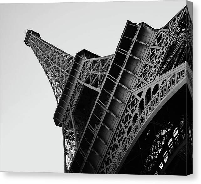 France Canvas Print featuring the photograph Eiffel Tower by Lawrence Knutsson