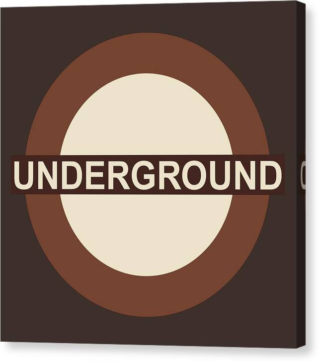 London Canvas Print featuring the digital art Underground75 by Saad Hasnain