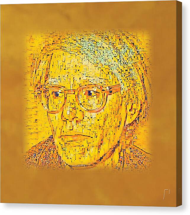 Pop Art Canvas Print featuring the digital art Inspired by Warhol #1 by Sensory Art House