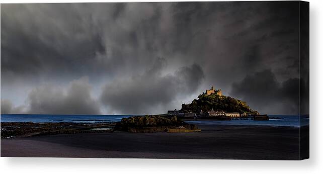 Cornwall Canvas Print featuring the photograph St Michael's Mount #1 by Martin Newman