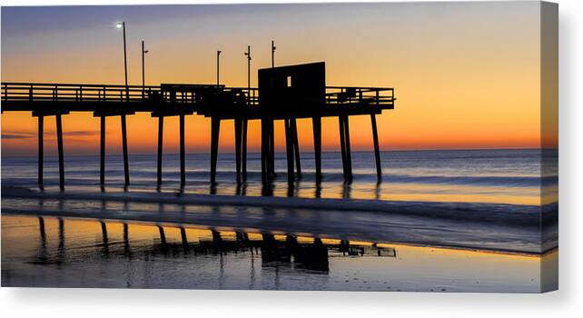Pier Canvas Print featuring the photograph Dawn Breaks #2 by David Kay