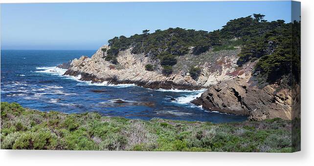 Water's Edge Canvas Print featuring the photograph California Coastline by Jgareri