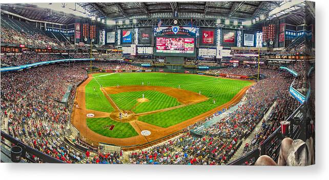 Chase Field Canvas Print featuring the photograph Chase Field 2013 by C H Apperson