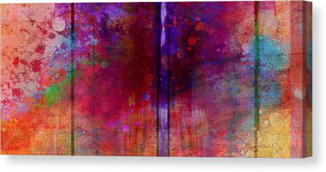 abstract art COLOR SPLASH on Square Canvas Print
