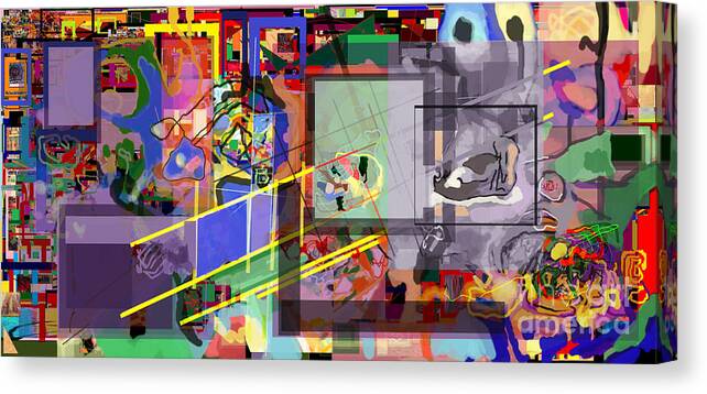 Daas Canvas Print featuring the digital art Daas 18 o by David Baruch Wolk