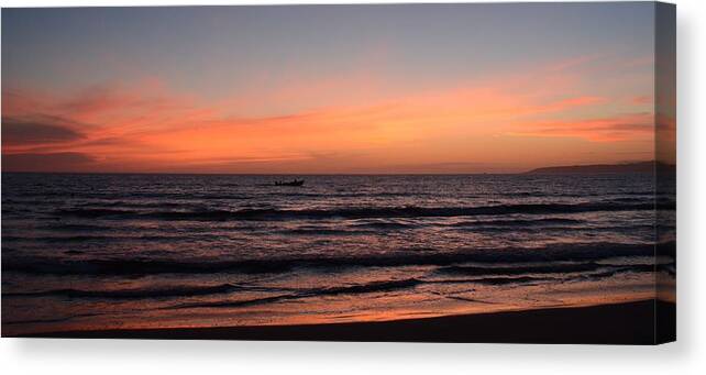 Sunset Canvas Print featuring the photograph Evening cruise by Ellery Russell