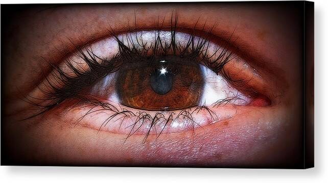 Eye Canvas Print featuring the photograph In The Eye Of The Beholder... by Tammy Schneider