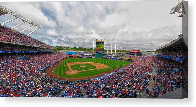 Baseball Canvas Print featuring the photograph Memorial Day at the K by C H Apperson