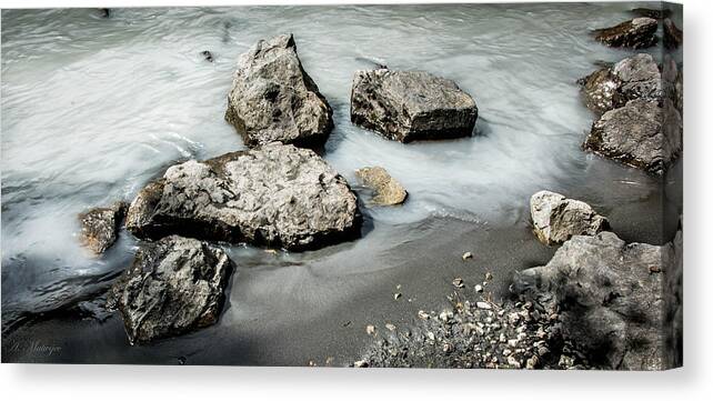 Alaska Canvas Print featuring the photograph Rocks in the River by Andrew Matwijec