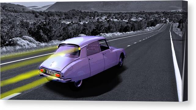 Citroen Canvas Print featuring the photograph Schnell... by Pedro Fernandez