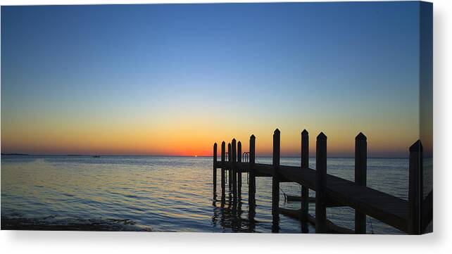 Bayfront Canvas Print featuring the photograph Sunset in the Keys by Raul Rodriguez