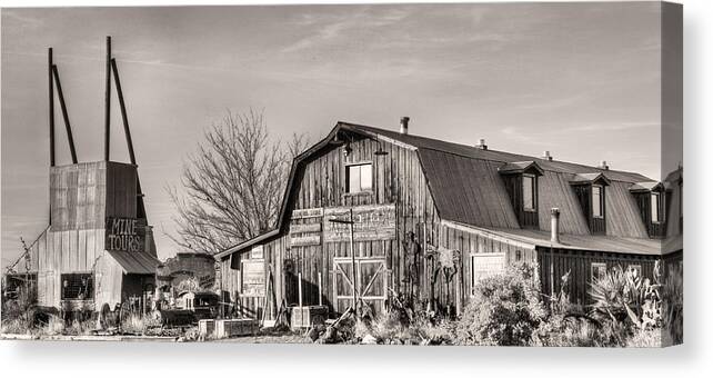 Mine Canvas Print featuring the photograph The BBQ Barn by JC Findley