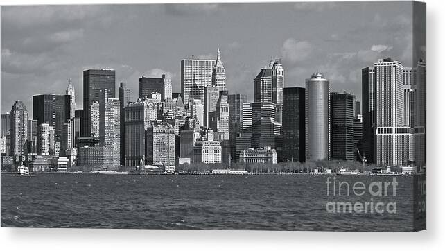 Nyc Canvas Print featuring the photograph NYC Skyline #1 by Carol Bradley