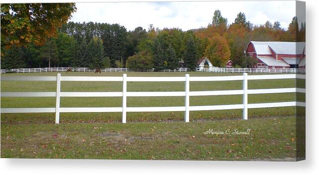  Canvas Print featuring the photograph Fall Colors Collection - Michigan by Monica C Stovall