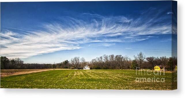 Alexandria Canvas Print featuring the photograph Field and Sky by Jim Moore