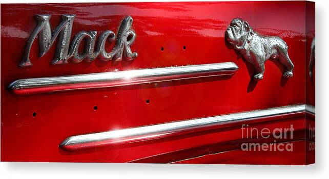 Vintage Mack Truck Canvas Print featuring the photograph Big Mack by Michael Eingle