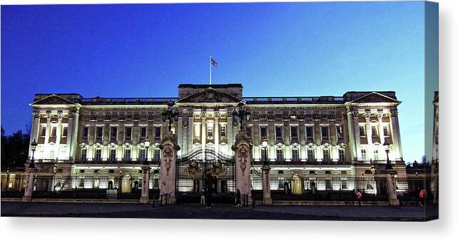 Buckingham Palace Canvas Print featuring the photograph Buckingham Palace by Doolittle Photography and Art