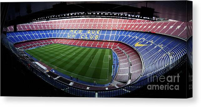 Camp Nou Canvas Print featuring the photograph Camp Nou by Agusti Pardo Rossello