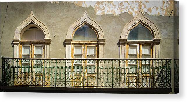 Faro Canvas Print featuring the photograph Faro Balcony by Nigel R Bell