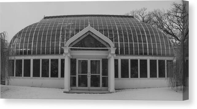 Rochester Canvas Print featuring the photograph Lamberton Arboretum in Winter by Joshua House