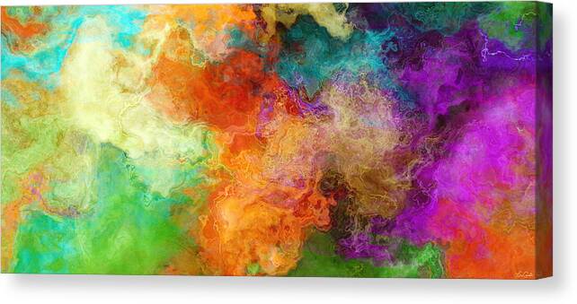 Large Abstract Canvas Print featuring the painting Mother Earth - Abstract Art by Jaison Cianelli