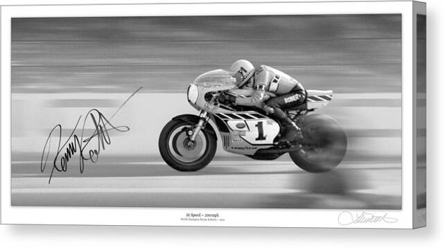 Motorcycle Canvas Print featuring the photograph Road Speed by Lar Matre