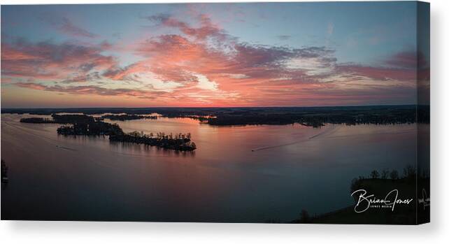  Canvas Print featuring the photograph Sunrise by Brian Jones