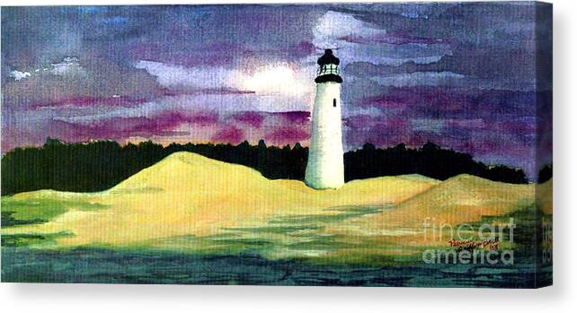 Fine Art Canvas Print featuring the painting The Beacon by Patricia Griffin Brett