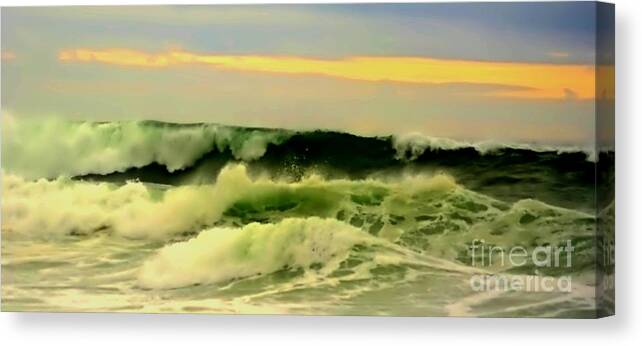 Blair Stuart Canvas Print featuring the digital art Turbulent Ocean Swell by Blair Stuart