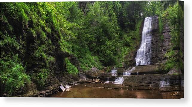 Warsaw Falls Canvas Print featuring the photograph Warsaw Falls by Mark Papke