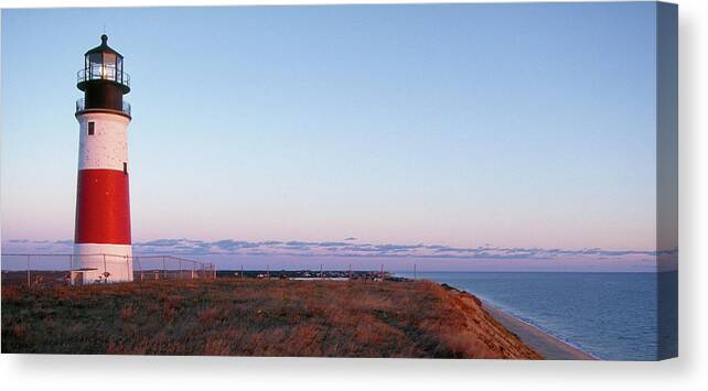 Scenics Canvas Print featuring the photograph Sankaty Head Lighthouse #1 by Wbritten