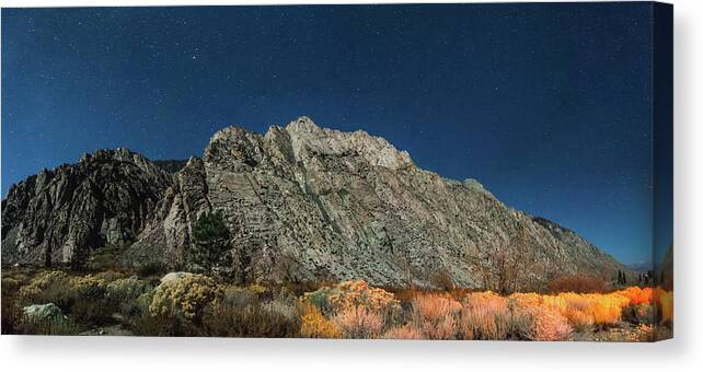 Mountains Canvas Print featuring the photograph Sierra And Inyo National Forest In California #8 by Alex Grichenko