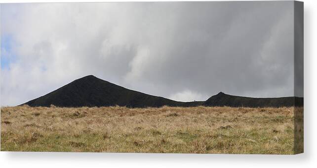 Mountain Canvas Print featuring the photograph Black Clouds and Black Mountains by Lukasz Ryszka